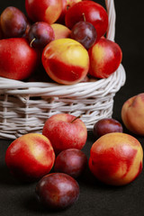 Fototapeta na wymiar various fruits in a basket