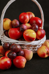 various fruits in a basket