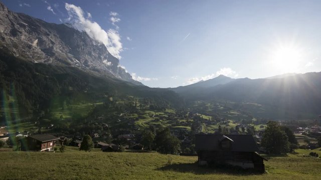 Timelapse of the Eiger on an afternoon in the late summer