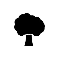 Tree icon, logo isolated on white background