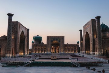 サマルカンドの夕焼け