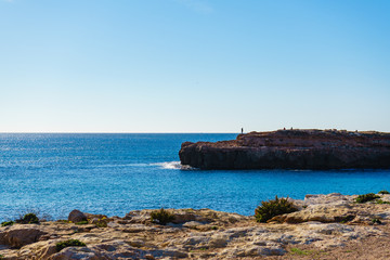 Fototapeta na wymiar Coastline in south Spain, sea and cliff