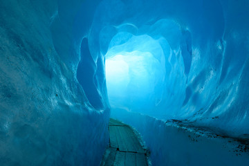 Eishöhle Im Rhonegletscher, Kanton Wallis, Schweiz