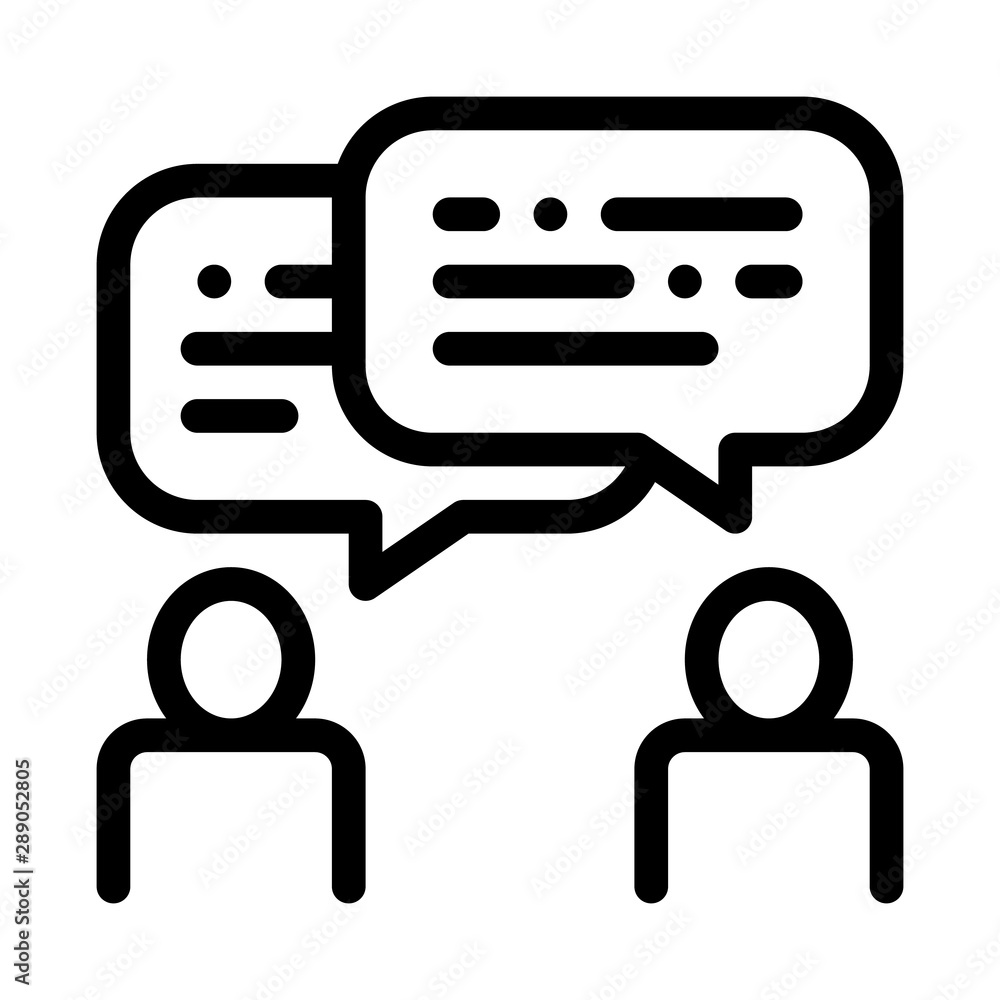 Poster human silhouettes speaking agile element vector icon thin line. agile rocket and document, gear and 