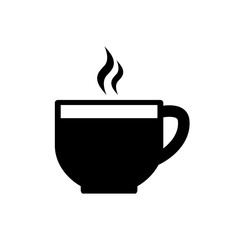 Cup icon, logo isolated on white background