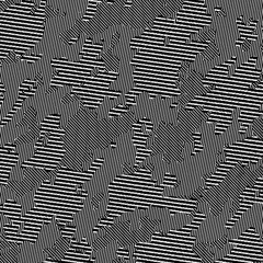 The white and black tie dye texture. Monochrome illustrated design print. Modern abstract linear ornament