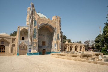 Green Mosque in the center of Balkh city in Afghanistan