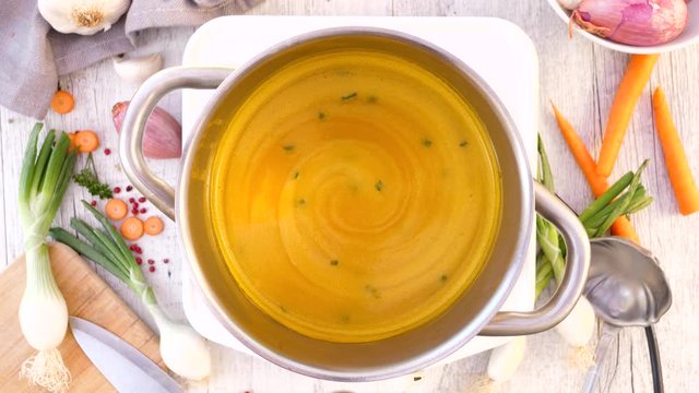 vegetable soup and ingredient