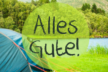 Lake Camping, Alles Gute Means Best Wishes
