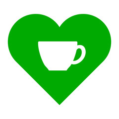 Tasse und Herz