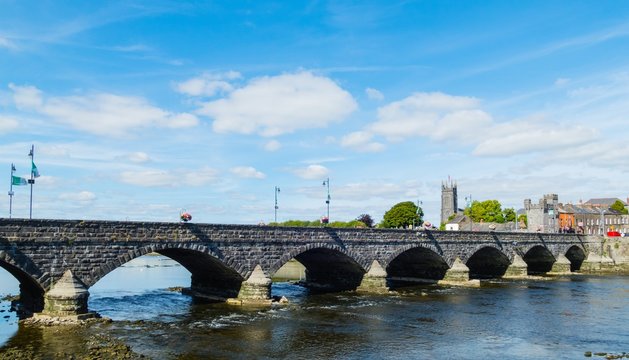 Panorama Shannong Bridge Limerick Br&uuml;cke