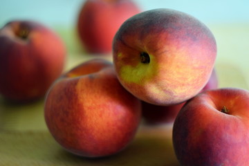 peaches on a background