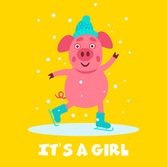 Baby shower greeting card