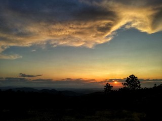 Tramonto in campagna