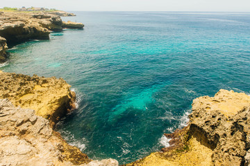 Devil's tears cliffs at Nusa Lembongan island, Indonesia