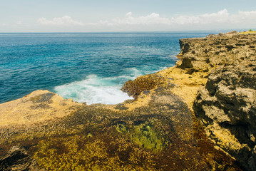 Devil's tears cliffs at Nusa Lembongan island, Indonesia