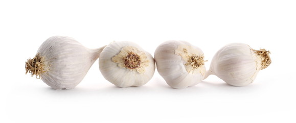 Garlic isolated on white background