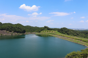 Fototapeta na wymiar 城山湖（神奈川県相模原市）,shiroyama lake,sagamihara city,kanagawa pref,japan