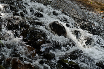 Water and rocks by the river. Natural backgrounds and themes