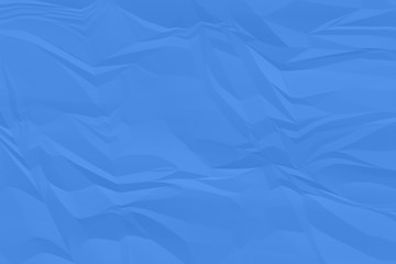 crumpled blue paper background close up