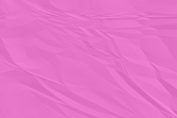 crumpled pink paper background close up