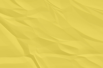 crumpled yellow paper background close up
