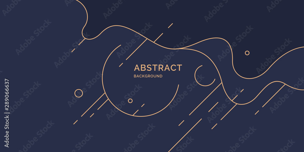 Poster poster with dynamic waves. vector illustration in minimal style. abstract background.