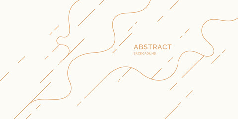 Poster with dynamic waves. Vector illustration in minimal style. Abstract background.
