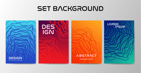 Colorful line gradients, colorful cover gradient, cool backgrounds, gradient background, minimal design.Eps10 Vector.