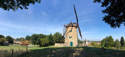 Panoramic view from the windmill in Uelsen
