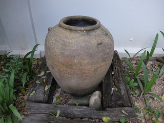 old pot in the garden