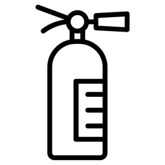 Cylinder, fire extinguishers, gas, kitchen, oxygen, protection device Vector icon