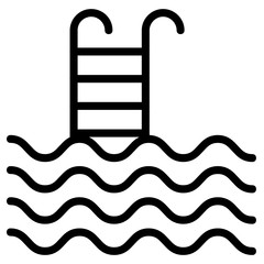 Pool, sports, swim, swimming, water, water sports vector icon