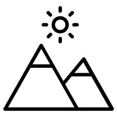 Climb, climbing, mountain, snow, sun,summer vector icon