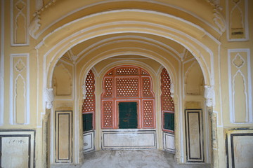 Fototapeta na wymiar Inside hawamahal building Jaipur India
