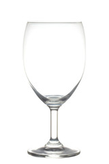 Empty wine glass. isolated on a white background