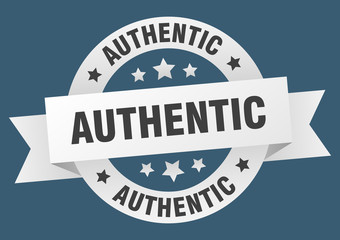 authentic ribbon. authentic round white sign. authentic