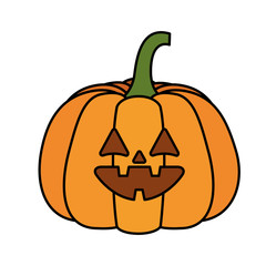 Halloween pumpkin cartoon vector design