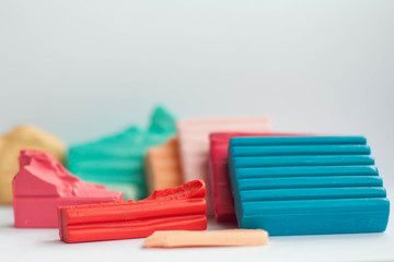  pieces of polymer clay of different colors