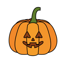 Halloween pumpkin cartoon vector design