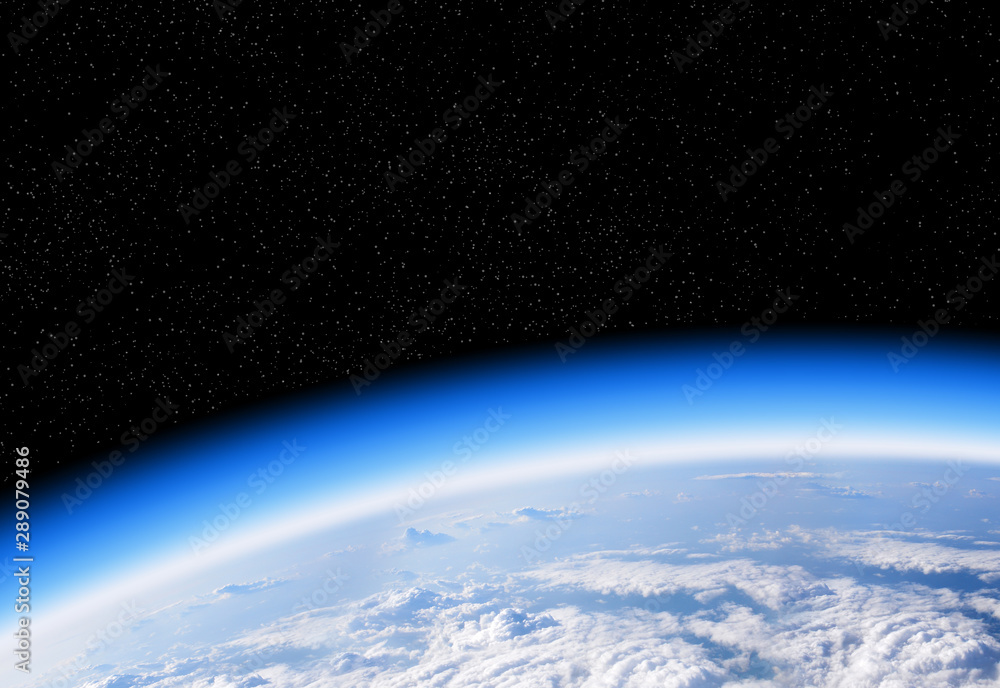 Canvas Prints ozone layer from space view of planet earth