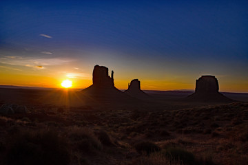 Sunset at Monument Valley - USA