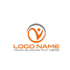 Obraz premium Letter V logo design and Brand IDENTITY DESIGN 