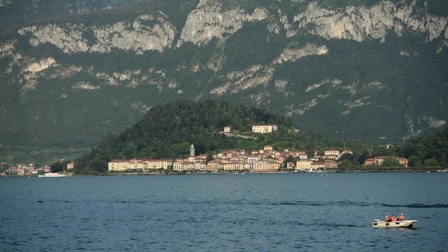 Bellagio Italy Lake Como Sunset. Lombardy Region.