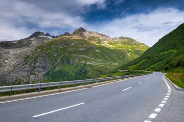 Fototapeta premium Switzerland, Alps. Green Summer In the mountains.