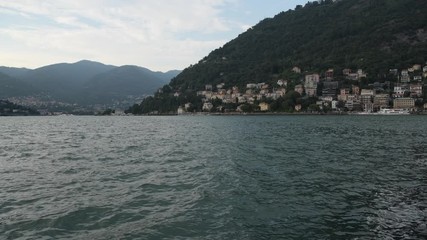 August 20, 2019 City of Como Viewing North, Lombardy Region, Italy.