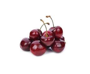 Fresh chery isolated on white background