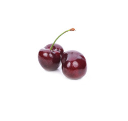 Fresh chery isolated on white background
