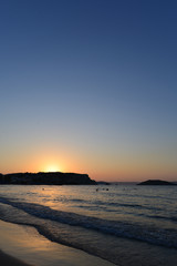 Sonnenuntergang Ägaisküste Almyrida / Kreta