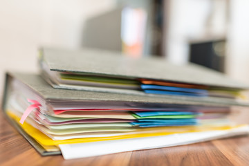 Accounting documents, business and economic concept, financial agenda